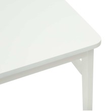 Комплект от 2 трапезни стола в стил Transitional Classic от масивно каучуково дърво в изцяло бял цвят