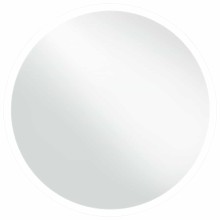 Кръгло LED стенно огледало за баня с декоративно периферно осветление, 80 см
