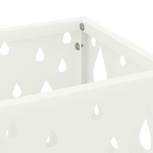 Метална поставка за чадъри DROPS, бяла, 15,5 x 15,5 x 49 см
