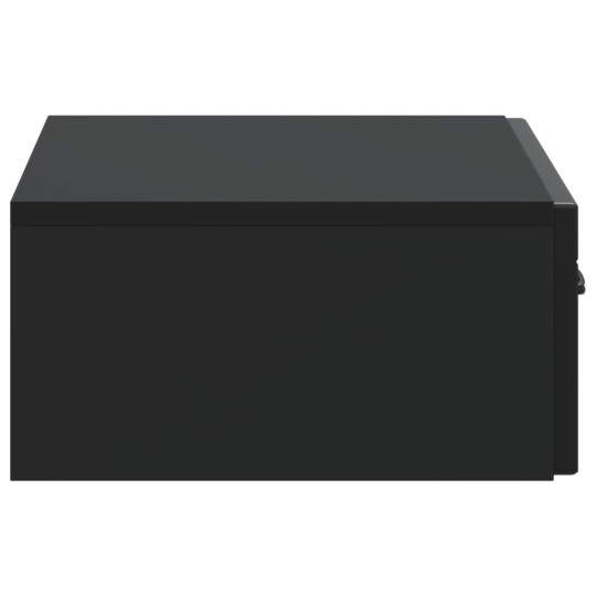 Нощно шкафче ONDA с монтаж на стена и чекмедже, черен, 59 x 34,5 x 17 см