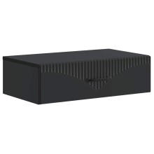 Нощно шкафче ONDA с монтаж на стена и чекмедже, черен, 59 x 34,5 x 17 см