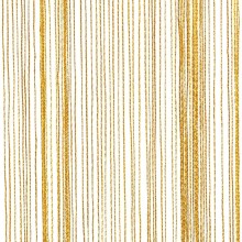 Пердета с ресни в цвят златен за тръбен корниз, 2 бр., 140 x 250 см