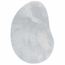 Плюшен килим овална капка HUARTE, сив
