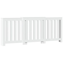Разтегателна декоративна решетка за радиатор ALVERO, бял, 156-205x21,5x83,5 см