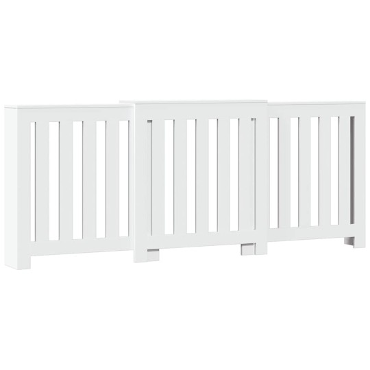 Разтегателна декоративна решетка за радиатор ALVERO, бял, 156-205x21,5x83,5 см
