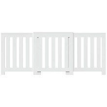 Разтегателна декоративна решетка за радиатор ALVERO, бял, 156-205x21,5x83,5 см