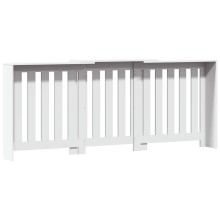 Разтегателна декоративна решетка за радиатор ALVERO, бял, 156-205x21,5x83,5 см
