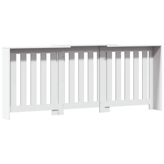 Разтегателна декоративна решетка за радиатор ALVERO, бял, 156-205x21,5x83,5 см