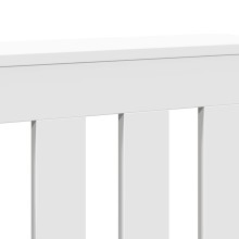 Разтегателна декоративна решетка за радиатор ALVERO, бял, 156-205x21,5x83,5 см
