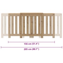 Разтегателна декоративна решетка за радиатор ALVERO, дъб артизан, 156-205x21,5x83,5 см