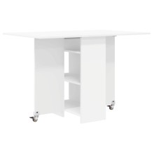 Сгъваема трапезна маса в стил Modern Minimalist, ЛПДЧ бял мат, 115 x 70 см
