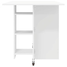 Сгъваема трапезна маса в стил Modern Minimalist, ЛПДЧ бял мат, 115 x 70 см