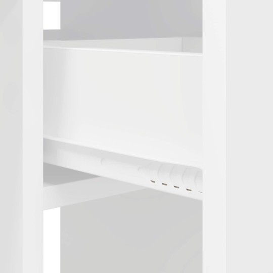 Сгъваема трапезна маса в стил Modern Minimalist, ЛПДЧ бял мат, 115 x 70 см