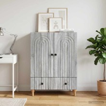 Шкаф ARCO с 2 врати и долно чекмедже, сив дъб сонома, 66 x 34,5 x 95 см