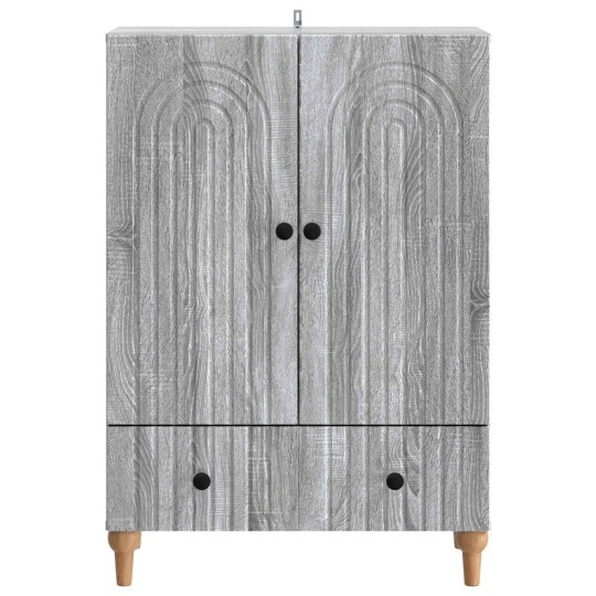 Шкаф ARCO с 2 врати и долно чекмедже, сив дъб сонома, 66 x 34,5 x 95 см
