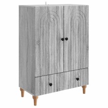 Шкаф ARCO с 2 врати и долно чекмедже, сив дъб сонома, 66 x 34,5 x 95 см