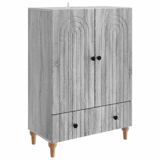 Шкаф ARCO с 2 врати и долно чекмедже, сив дъб сонома, 66 x 34,5 x 95 см