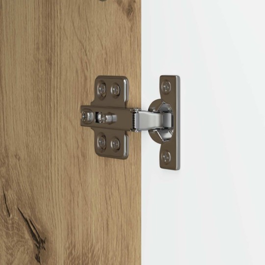 Шкаф LINEA с 2 врати и фрезовани фронтове, дъб артизан, 66 x 34,5 x 90 см