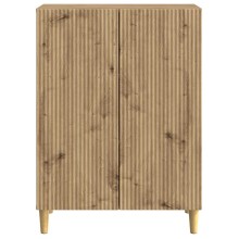 Шкаф LINEA с 2 врати и фрезовани фронтове, дъб артизан, 66 x 34,5 x 90 см