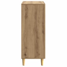 Шкаф LINEA с 2 врати и фрезовани фронтове, дъб артизан, 66 x 34,5 x 90 см