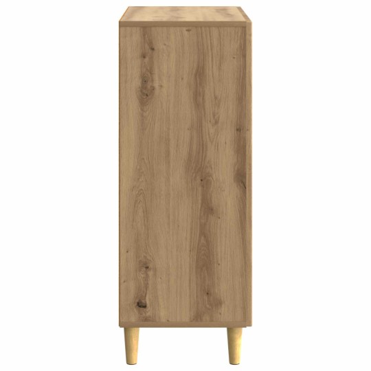 Шкаф LINEA с 2 врати и фрезовани фронтове, дъб артизан, 66 x 34,5 x 90 см
