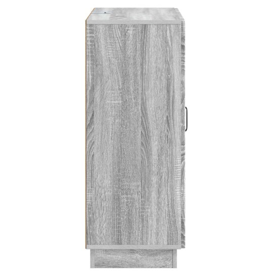 Шкаф ONDA с врата и 3 чекмеджета, сив дъб сонома, 66 x 34,5 x 87 см