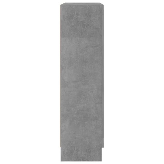 Шкаф витрина AVORA, бетонно сив, 82,5 x 30,5 x 115 см