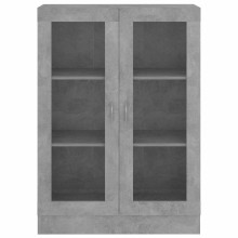 Шкаф витрина AVORA, бетонно сив, 82,5 x 30,5 x 115 см