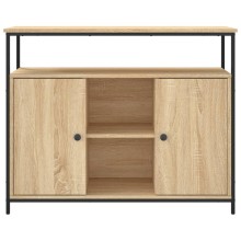Шкаф за съхранение с врати, дъб сонома, 100 x 35 x 80 см