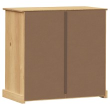 Скрин VIGO от масивна борова дървесина, кафяв, 80 x 40 x 76 см