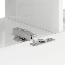 Стенен ТВ шкаф LINEA с вертикално фрезован фронт, бял гланц, 78,5 x 30 x 29,5 см