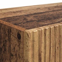 Стенен ТВ шкаф LINEA с вертикално фрезован фронт, състарено дърво, 60 x 31 x 29,5 см