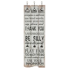 Стенна закачалка FUN с 6 куки THANK YOU, 120 x 40 см