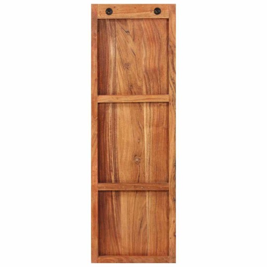 Стенни закачалки, масивна акациева дървесина, комплект от 2 бр., 36 x 3 x 110 см