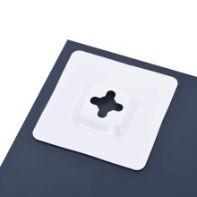 Стенно огледало от закалено стъкло с интегриран рафт 60 x 60 см