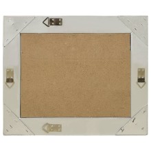 Стенно огледало със сребриста барокова рамка от масивно дърво 50 x 40 см