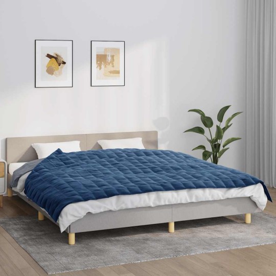 Тежко одеяло синьо 155x220 см 7 кг