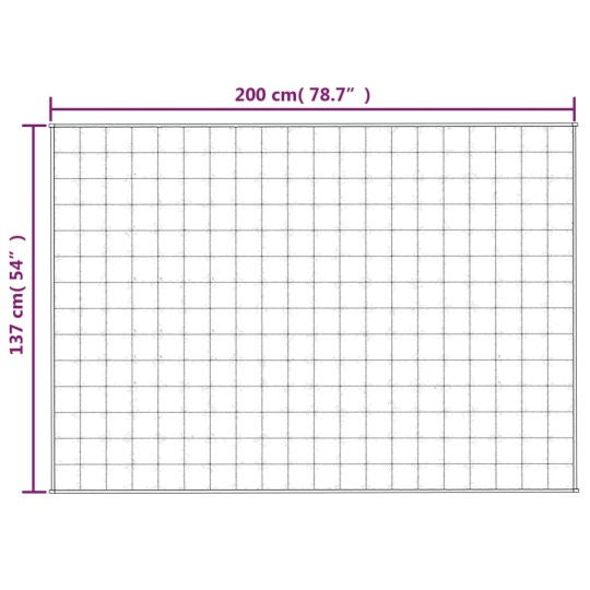 Тежко одеяло светлокремаво 137x200 см 6 кг