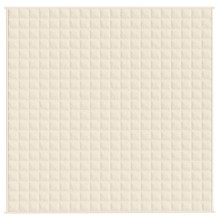 Тежко одеяло светлокремаво 200x200 см 9 кг