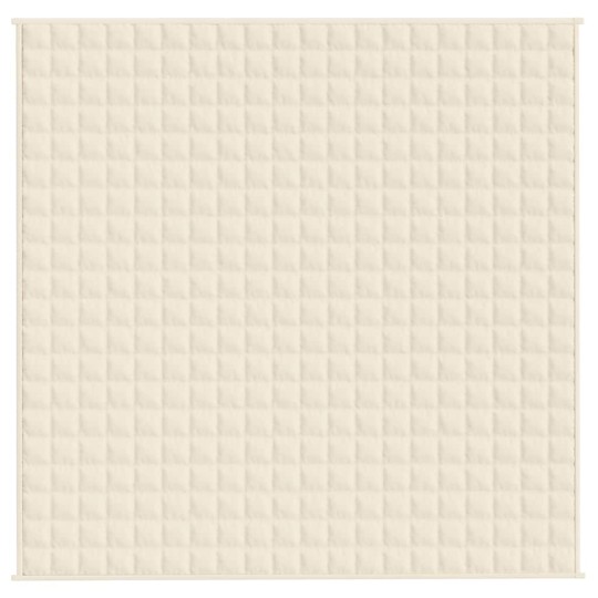 Тежко одеяло светлокремаво 200x200 см 9 кг