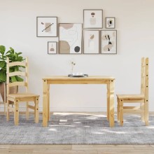 Трапезна маса Corona в стил Rustic, чамова дървесина масив с меденовосъчен финиш, 112 x 60 см