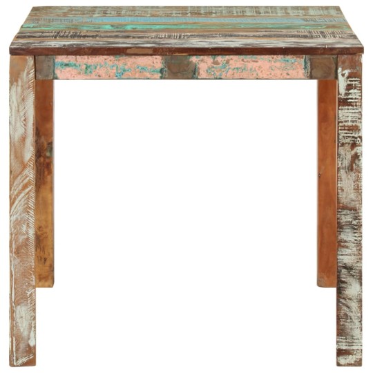 Трапезна маса в стил Artisan / Vintage, регенерирано дърво масив, 82 x 80 см