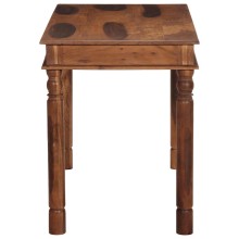 Трапезна маса в стил Colonial / Rustic, акациево дърво масив с меден финиш, 120 x 60 см