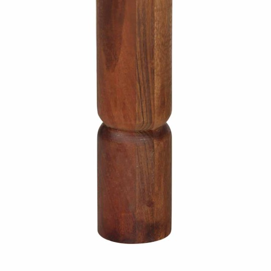 Трапезна маса в стил Colonial / Rustic, акациево дърво масив с меден финиш, 120 x 60 см
