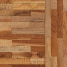 Трапезна маса в стил Mid-Century Modern, тиково дърво масив и черна стомана, 120 x 62 см