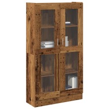 Висок шкаф AVORA, състарено дърво, 82,5 x 30,5 x 150 см