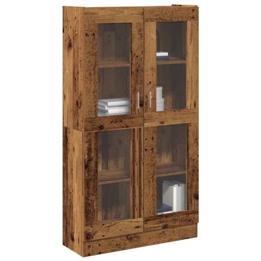 Висок шкаф AVORA, състарено дърво, 82,5 x 30,5 x 150 см