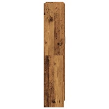 Висок шкаф AVORA, състарено дърво, 82,5 x 30,5 x 150 см
