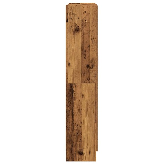 Висок шкаф AVORA, състарено дърво, 82,5 x 30,5 x 150 см