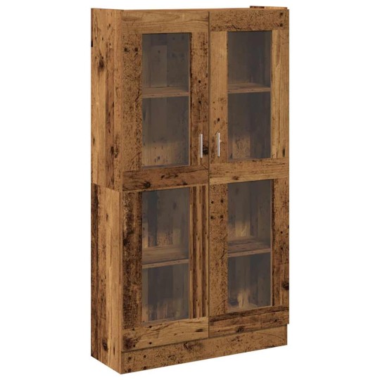 Висок шкаф AVORA, състарено дърво, 82,5 x 30,5 x 150 см